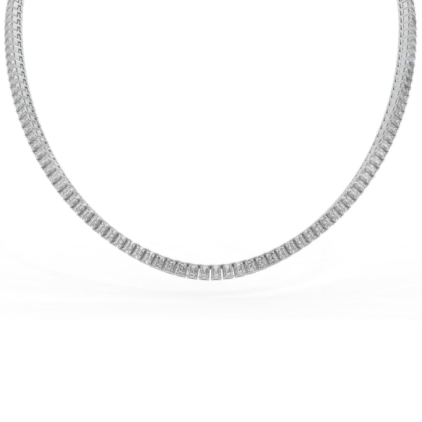 14K white gold, 18K white gold