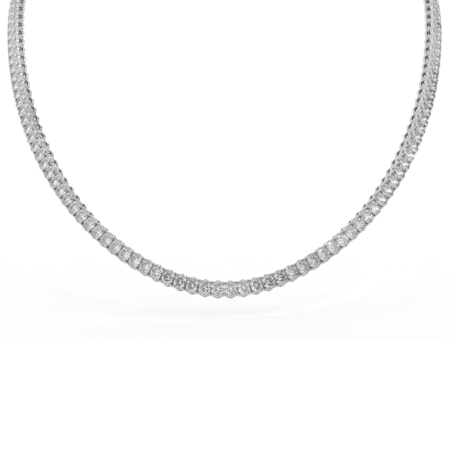 14K white gold, 18K white gold