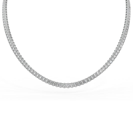 14K white gold, 18K white gold