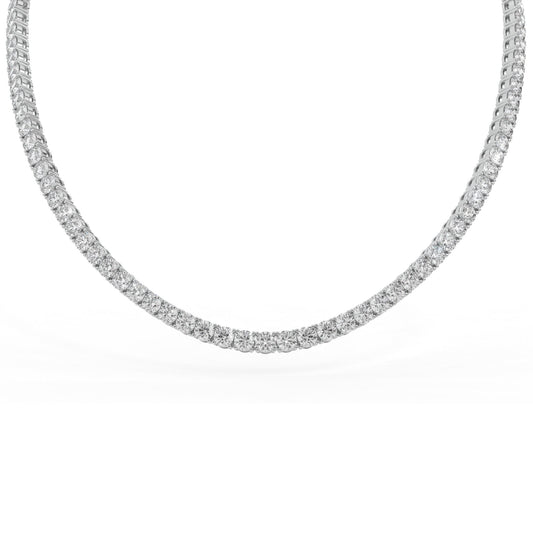 14K white gold, 18K white gold