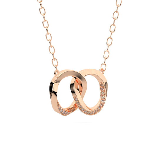 Majestic diamond pendant in rose gold