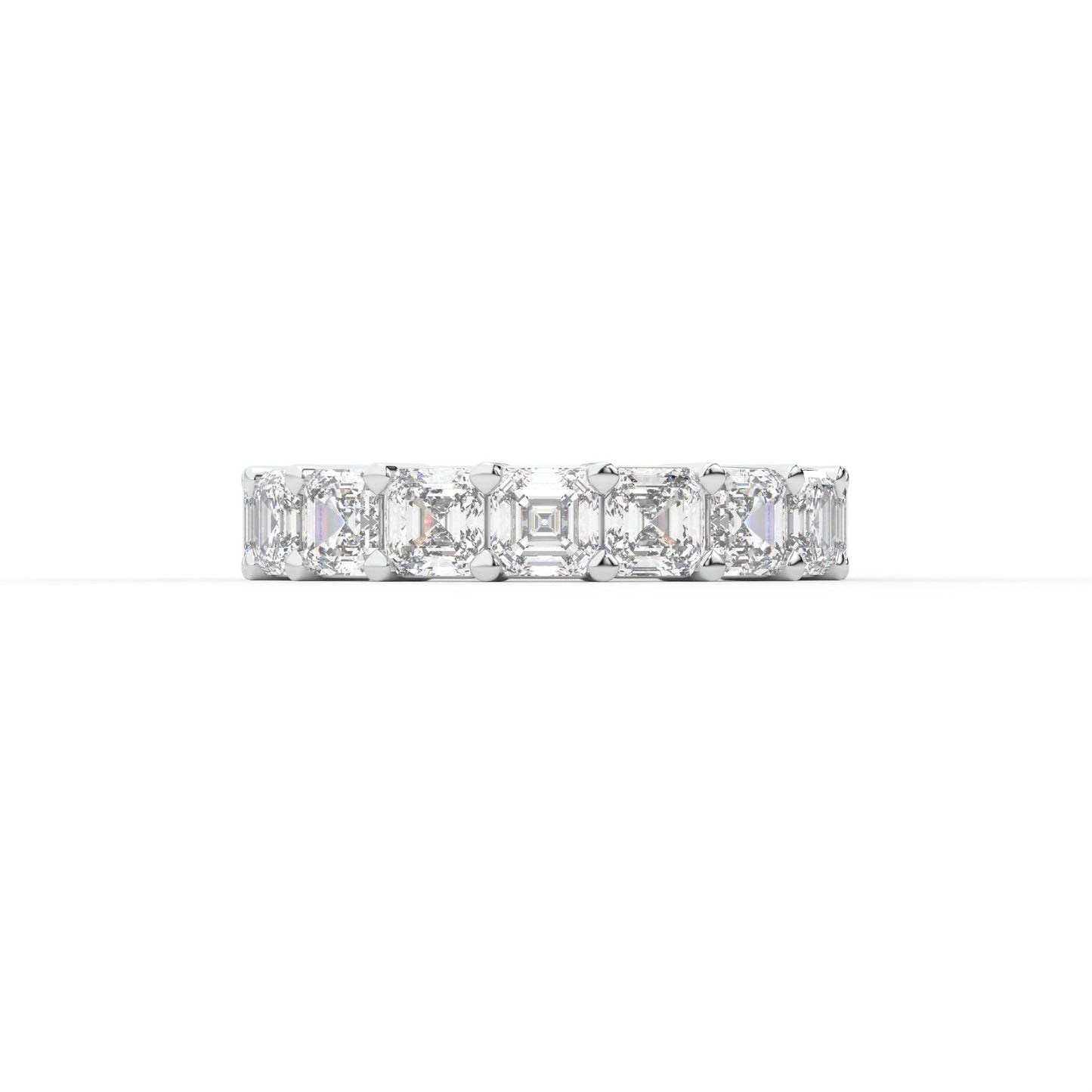 Majestic Assher cut eternity ring, Large, 5.5 ct. (Approx.)