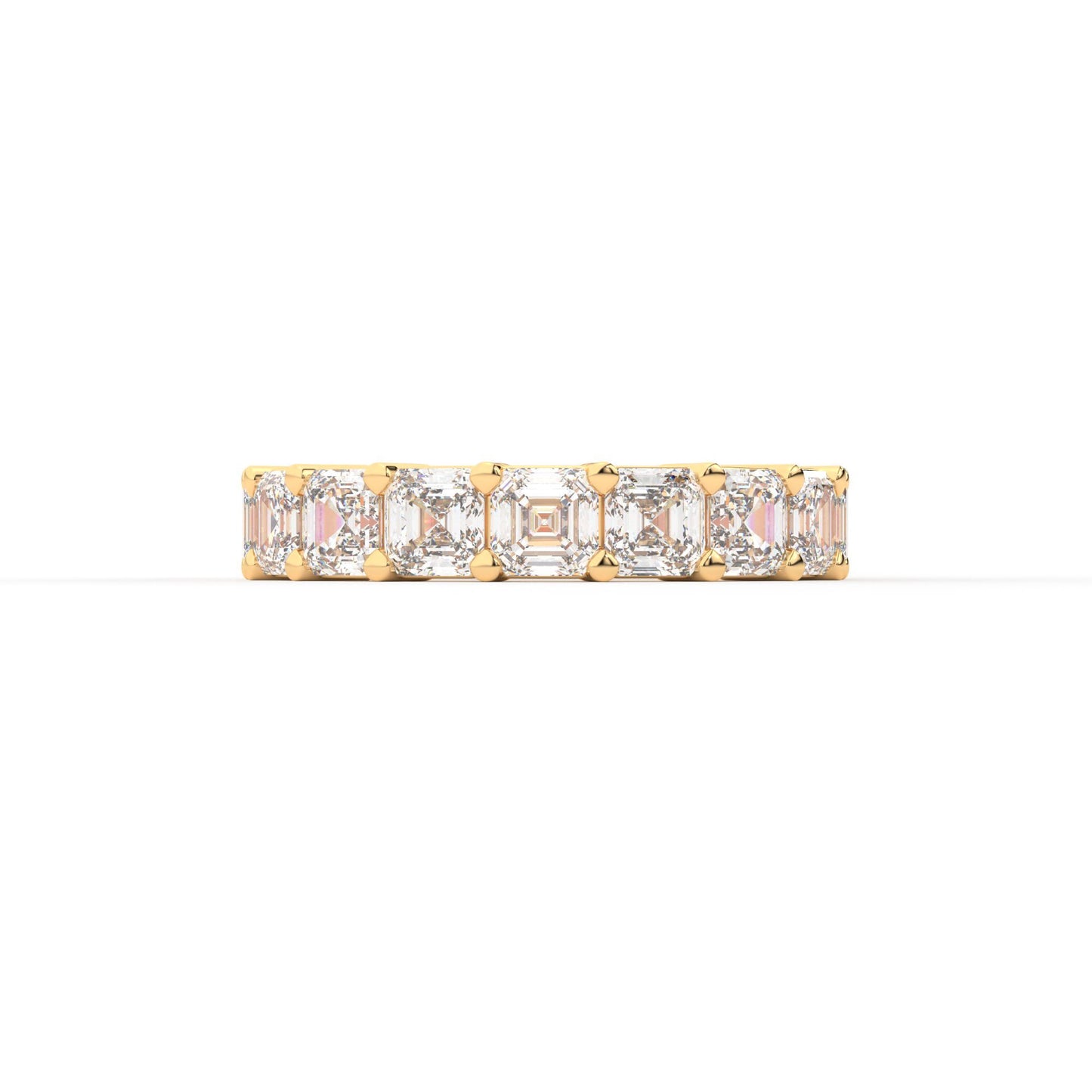 Majestic Assher cut eternity ring, Large, 5.5 ct. (Approx.)