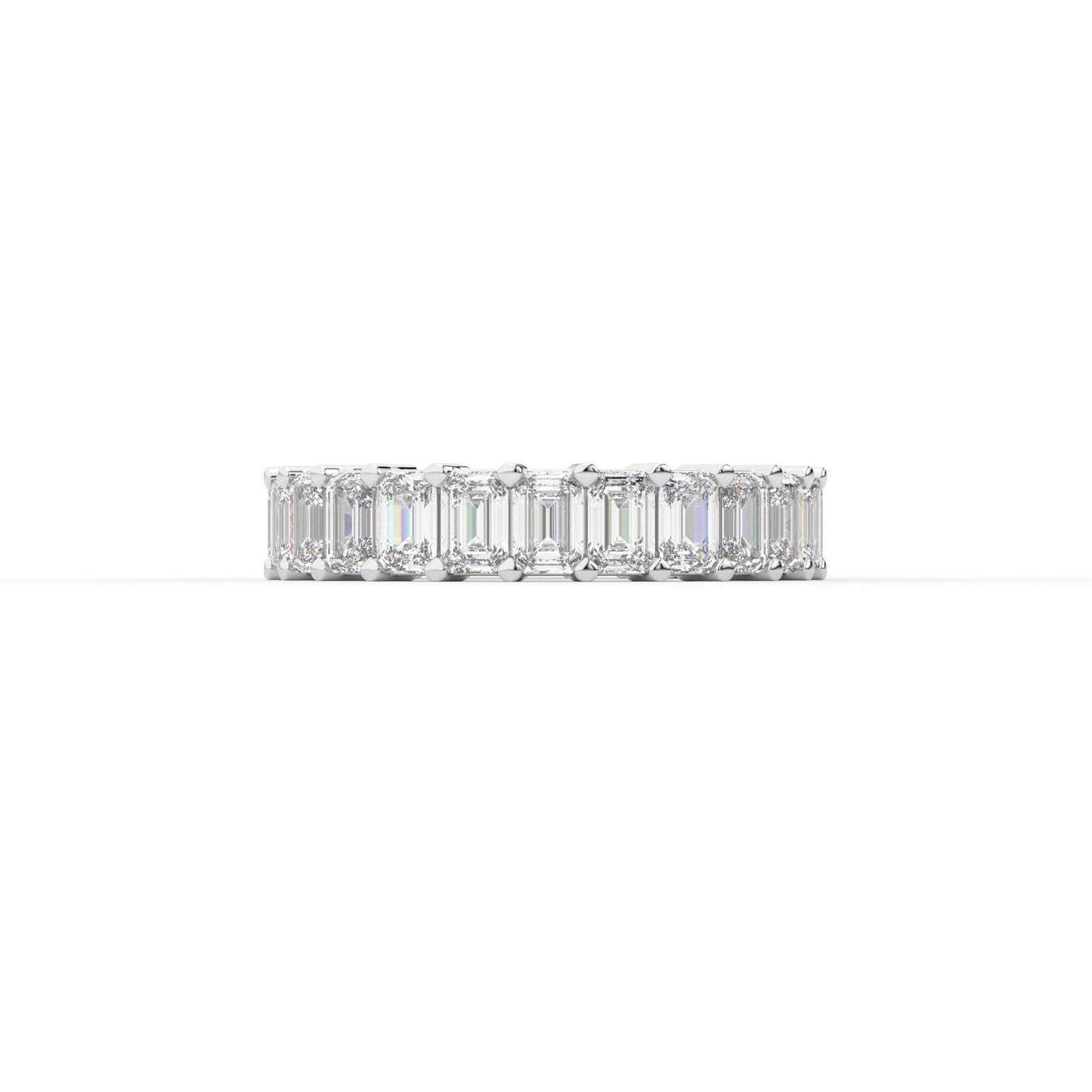 Majestic emerald shape eternity ring, Large, 3.5 ct. (Approx.)