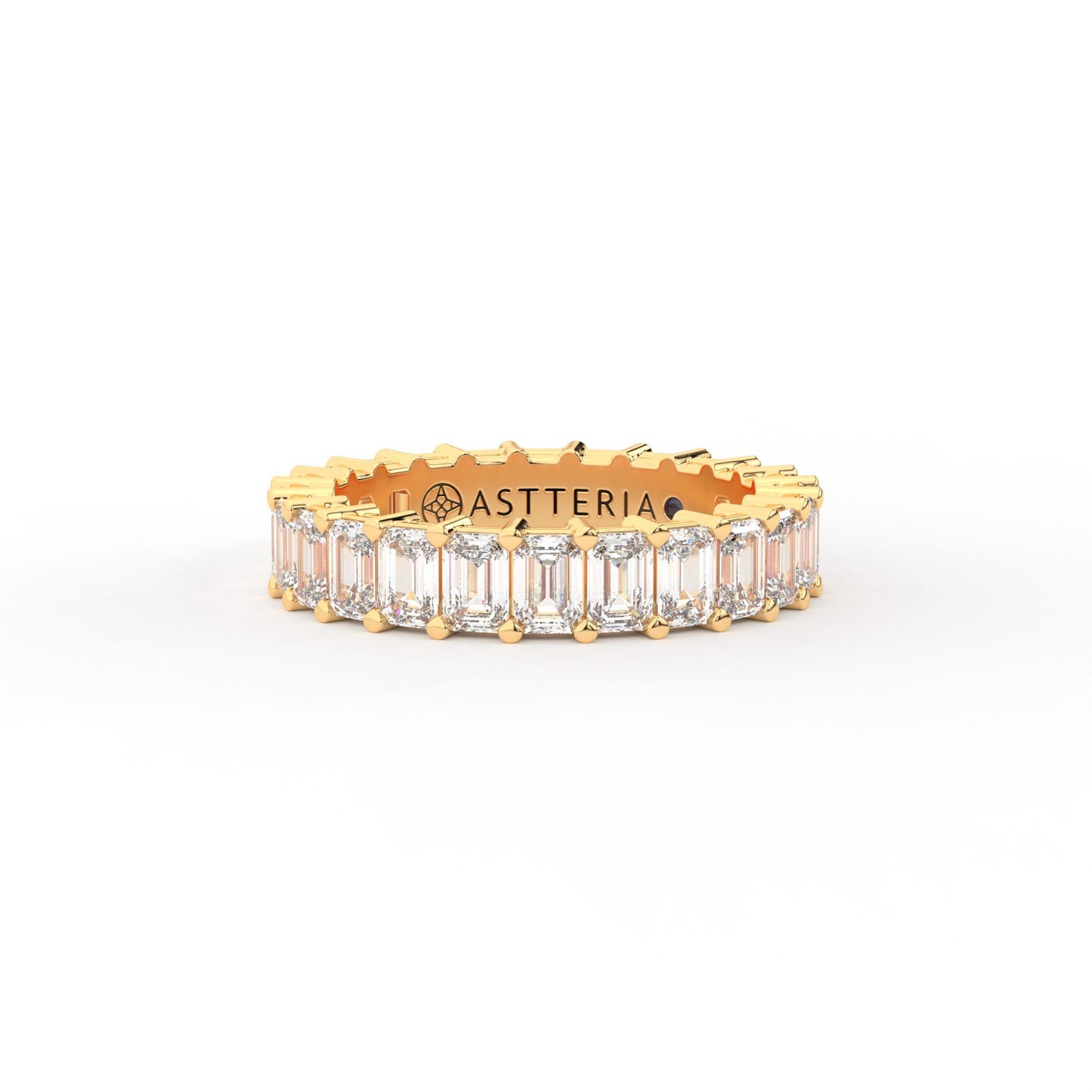 Majestic emerald shape eternity ring, Large, 3.5 ct. (Approx.)