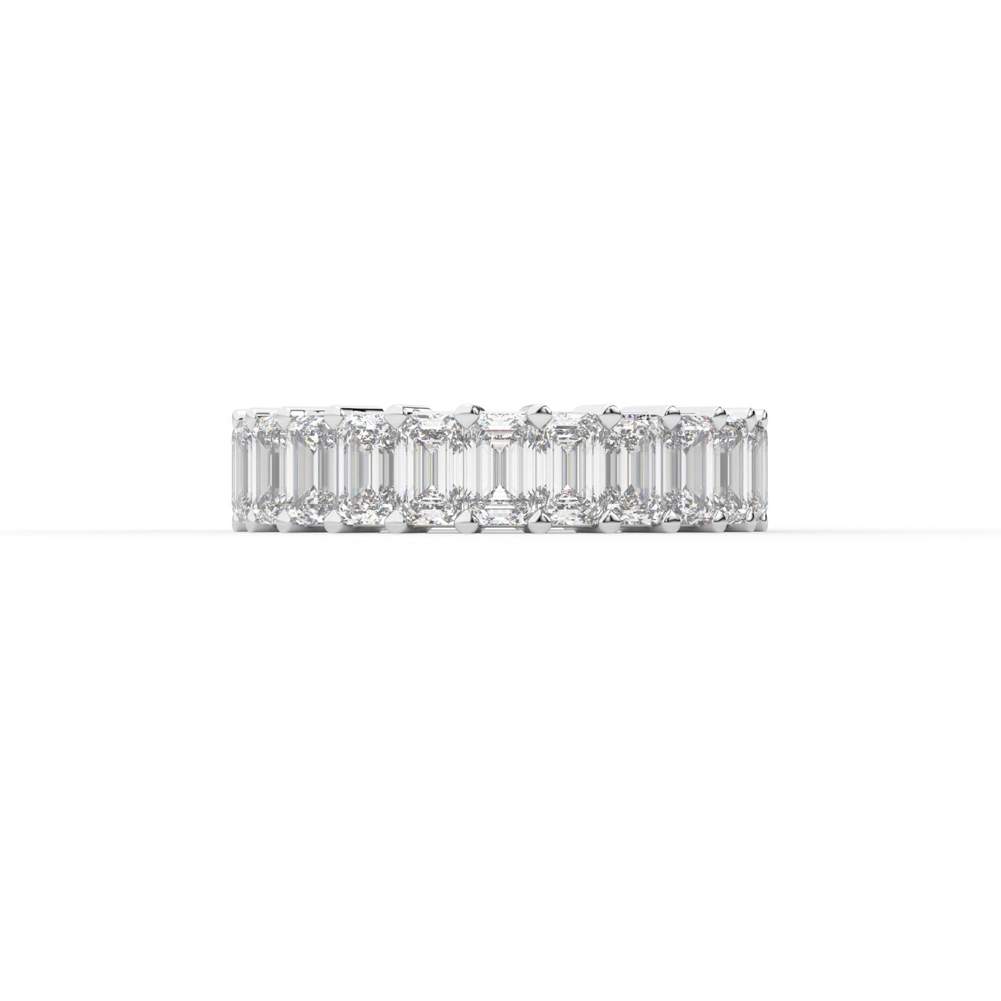 14K white gold, 18K white gold