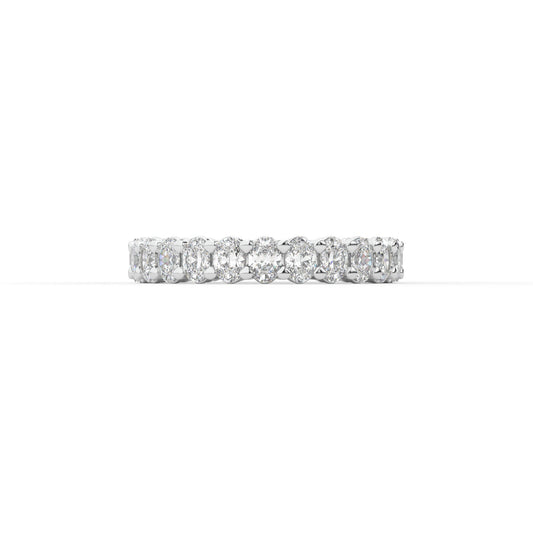 14K white gold, 18K white gold