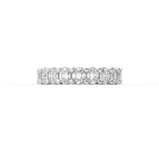14K white gold, 18K white gold