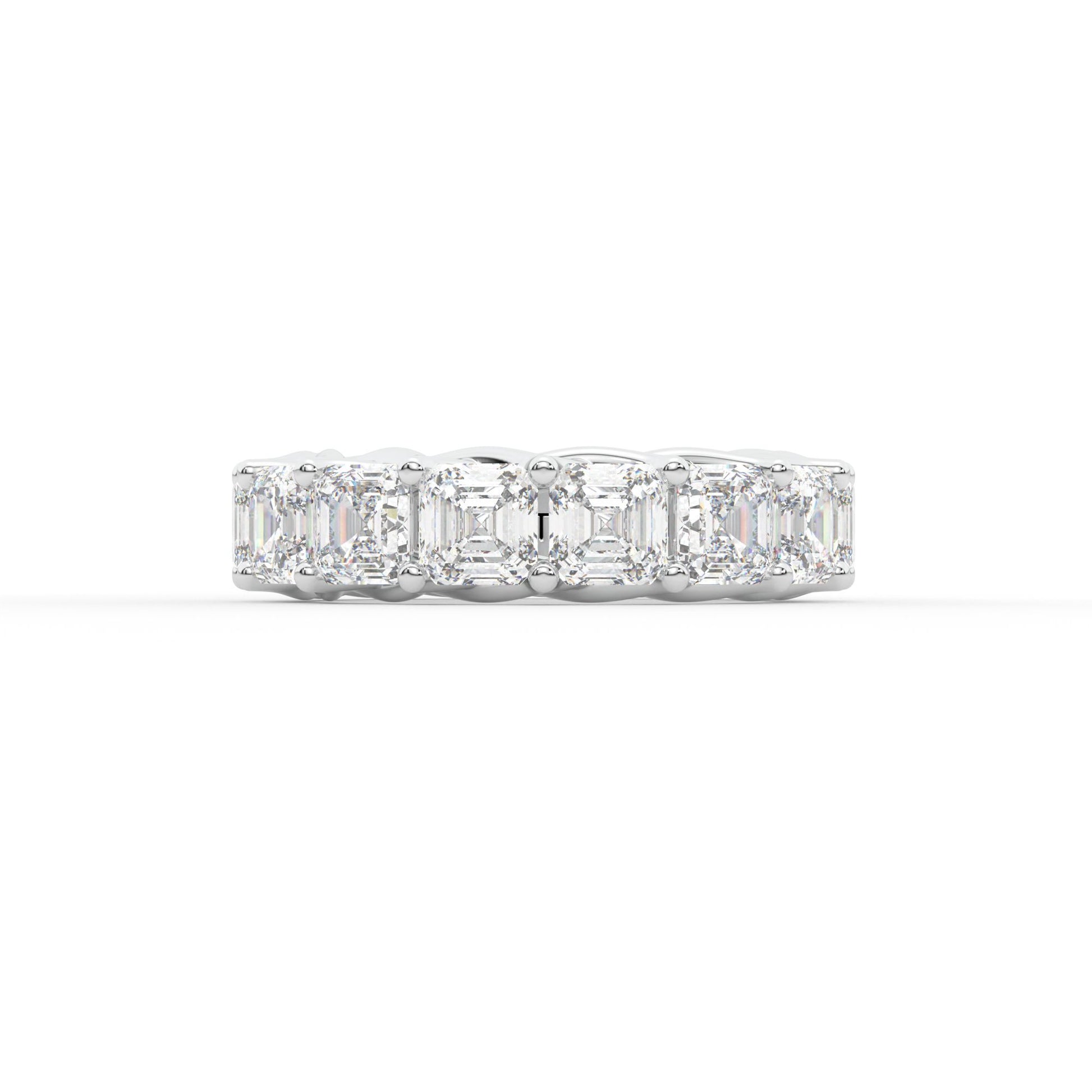 14K white gold, 18K white gold