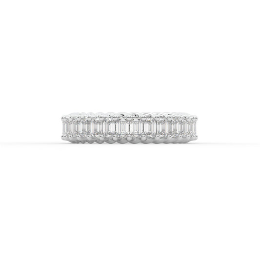 14K white gold, 18K white gold