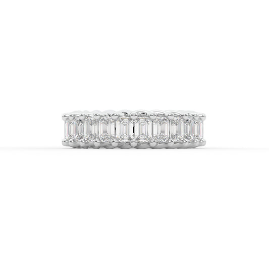 14K white gold, 18K white gold