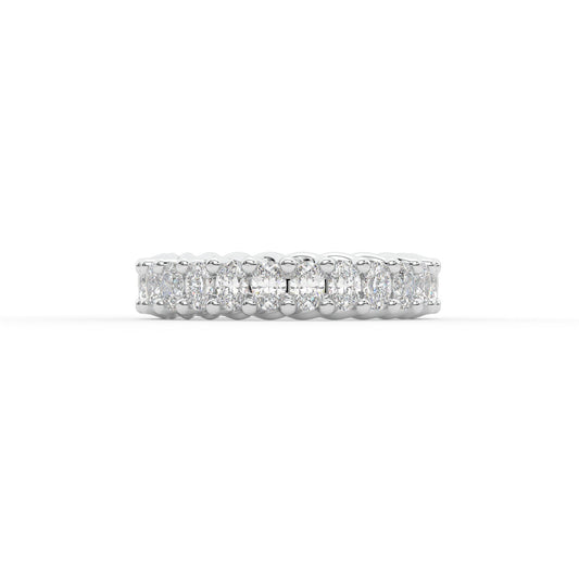 14K white gold, 18K white gold