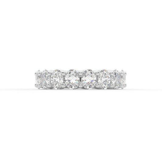 14K white gold, 18K white gold