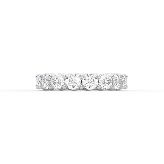 14K white gold, 18K white gold