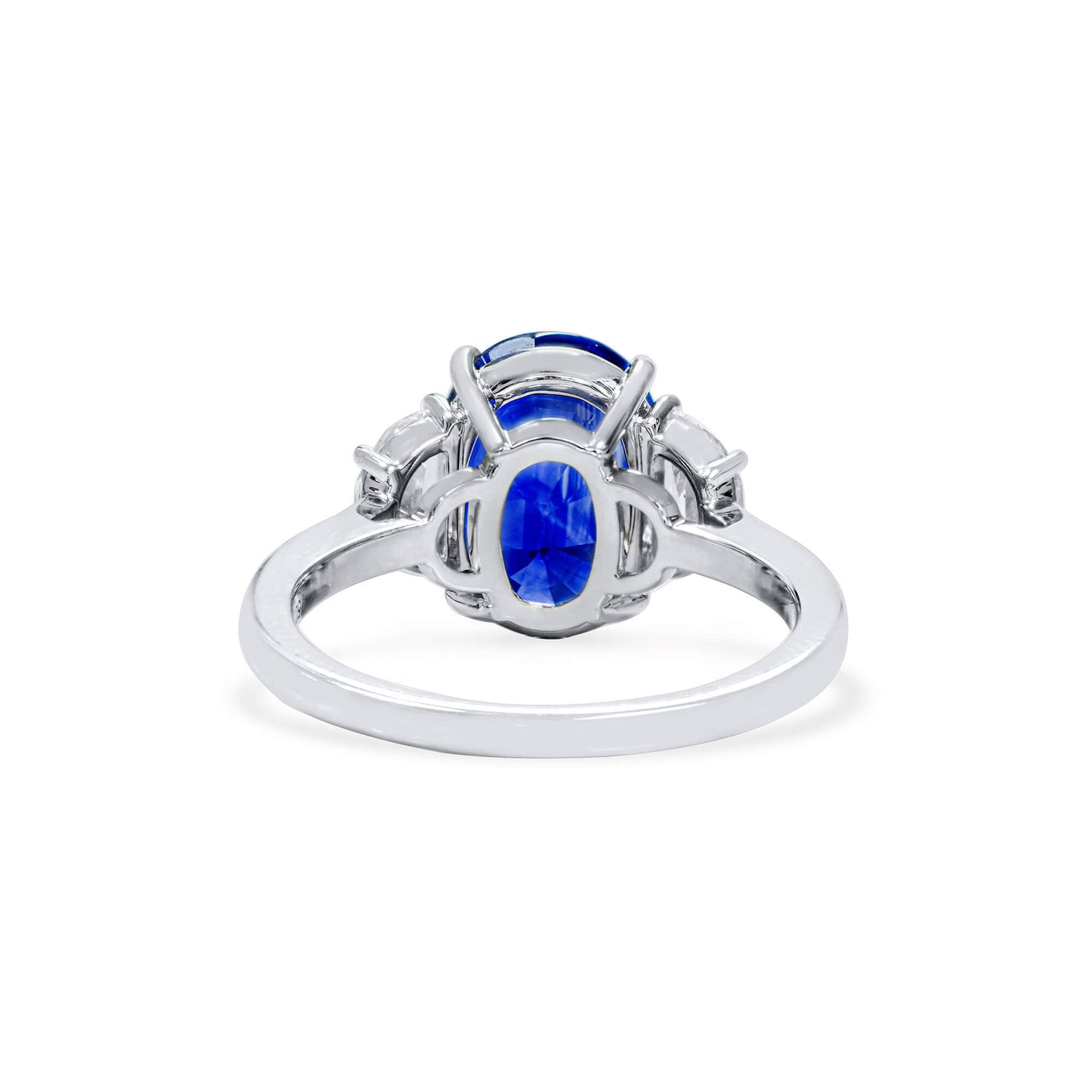 Natural Vivid Blue Sri-lanka Sapphire Ring, 5.11 Ct. TW, Oval shape, GRS Certified