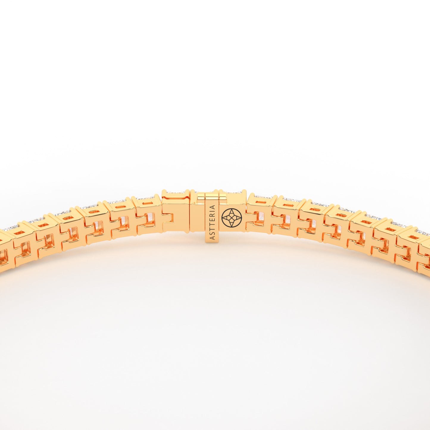 Emerald shape diamond tennis bracelet, 7.0 Ct. TW