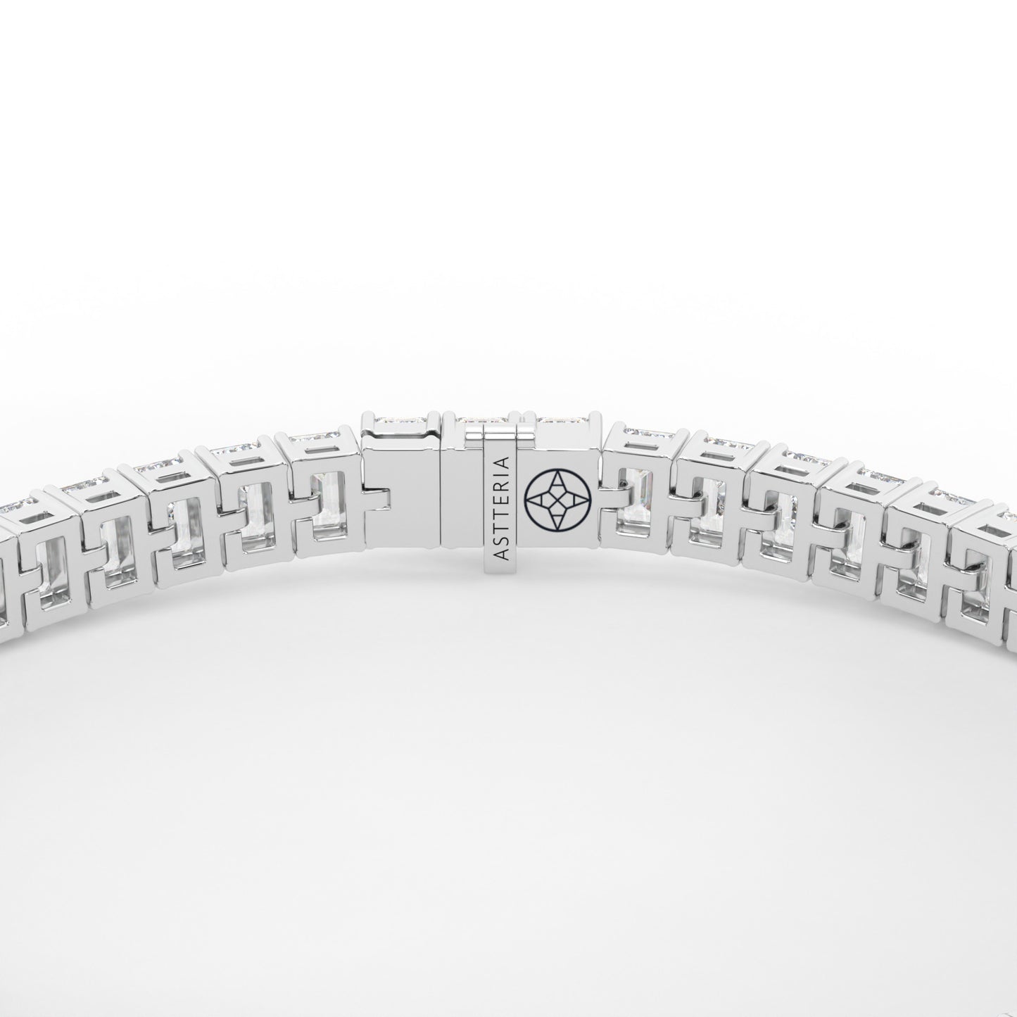 Emerald shape diamond tennis bracelet, 13.0 Ct. TW