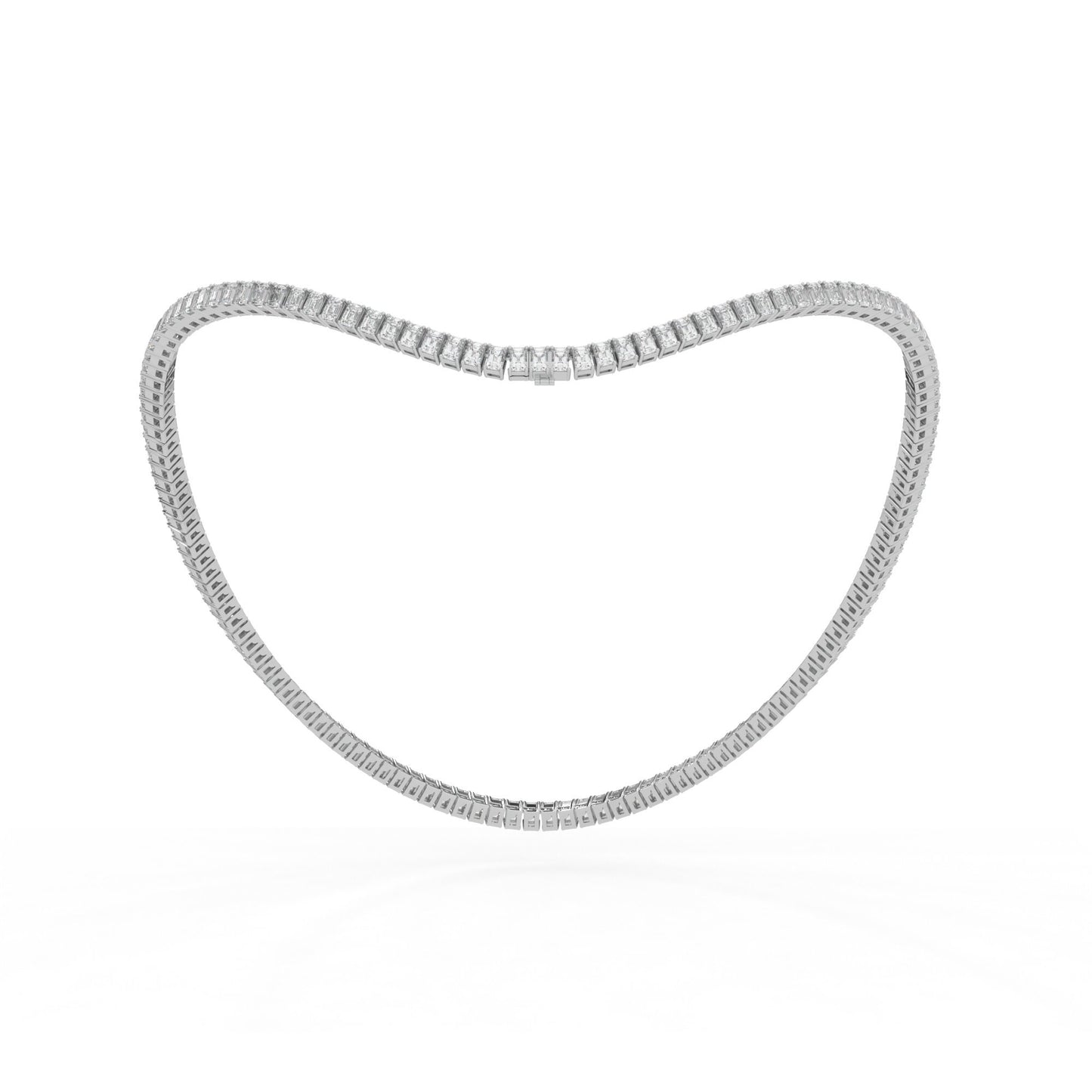 14K white gold, 18K white gold