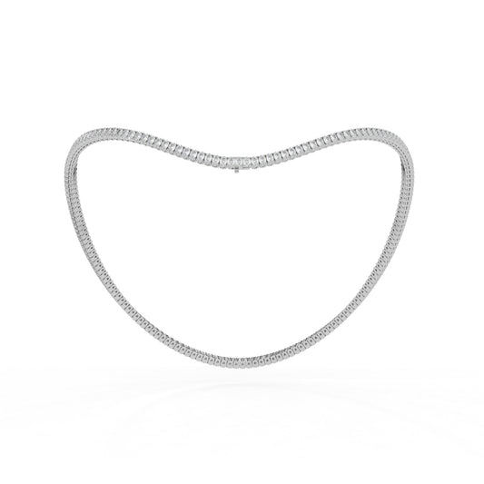 14K white gold, 18K white gold