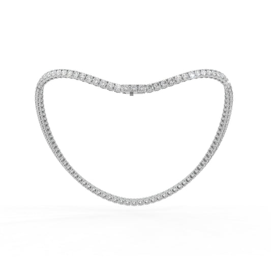14K white gold, 18K white gold