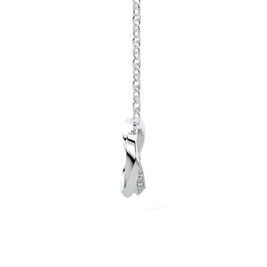 Majestic diamond pendant in white gold