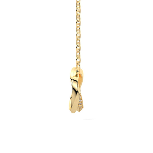 Majestic diamond pendant in yellow gold
