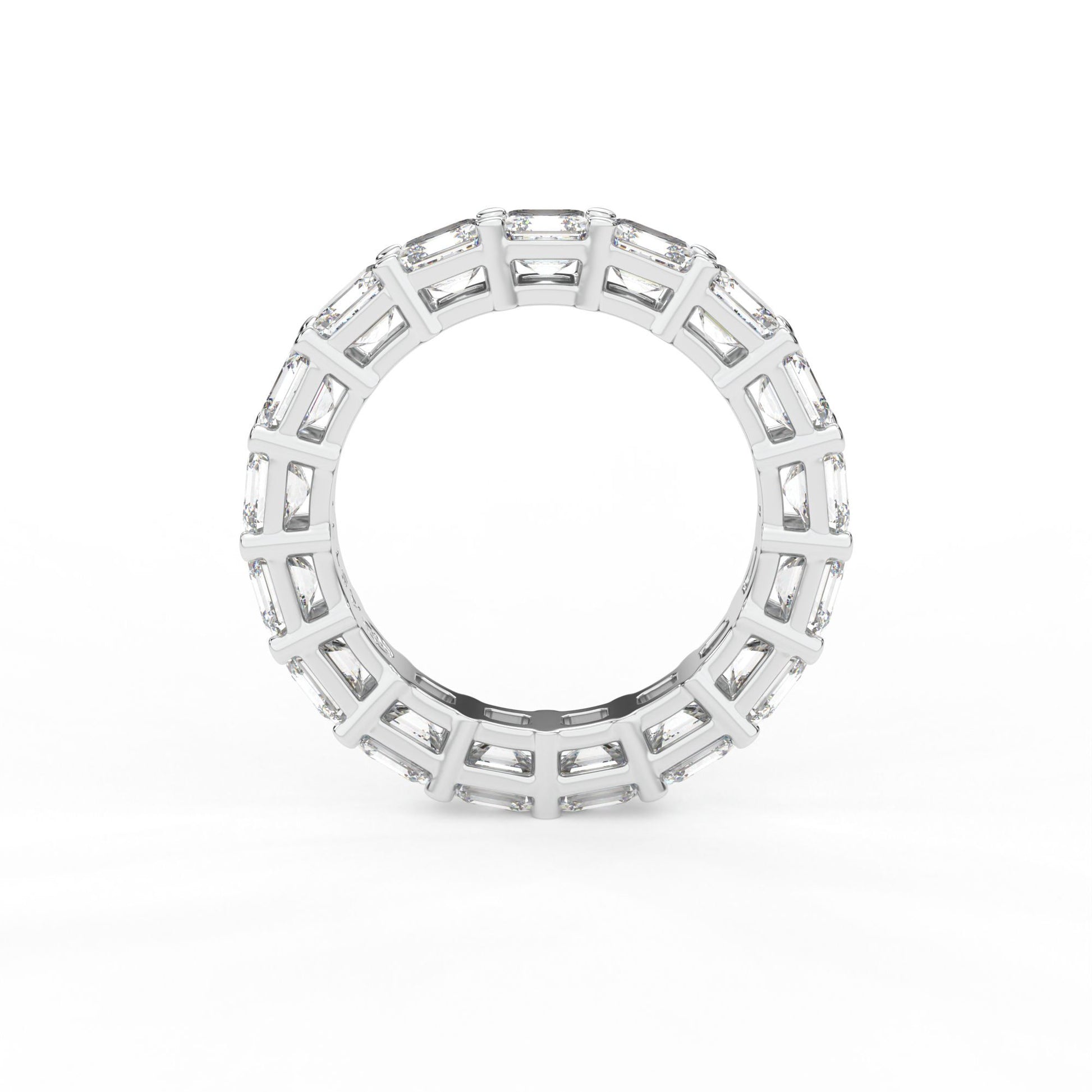 14K white gold, 18K white gold