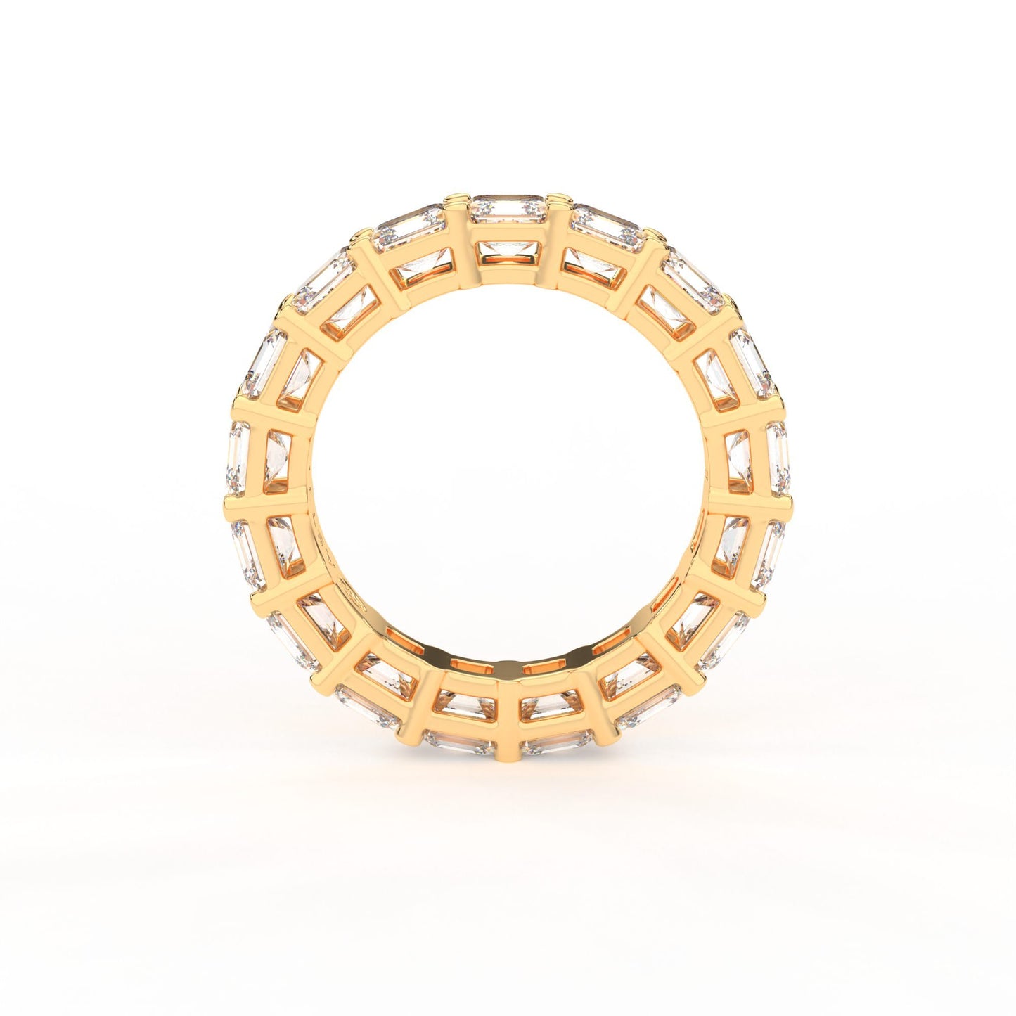 Majestic Assher cut eternity ring, Large, 5.5 ct. (Approx.)