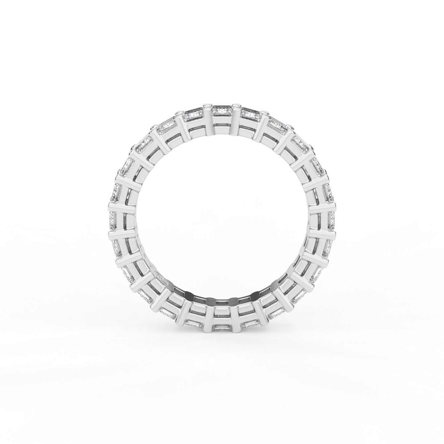 Majestic emerald shape eternity ring, Large, 3.5 ct. (Approx.)