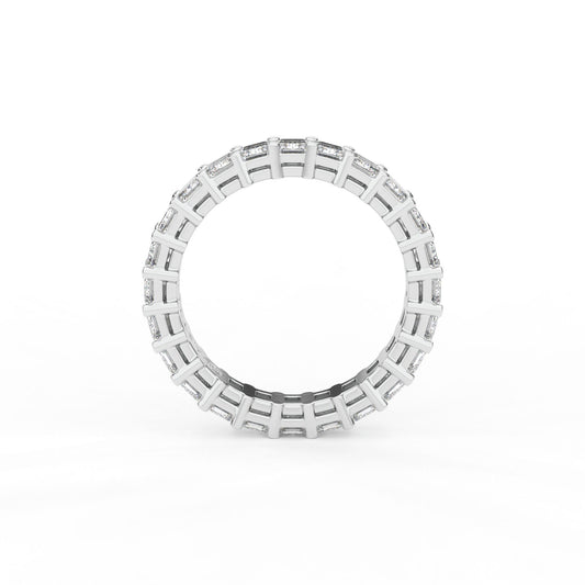 14K white gold, 18K white gold