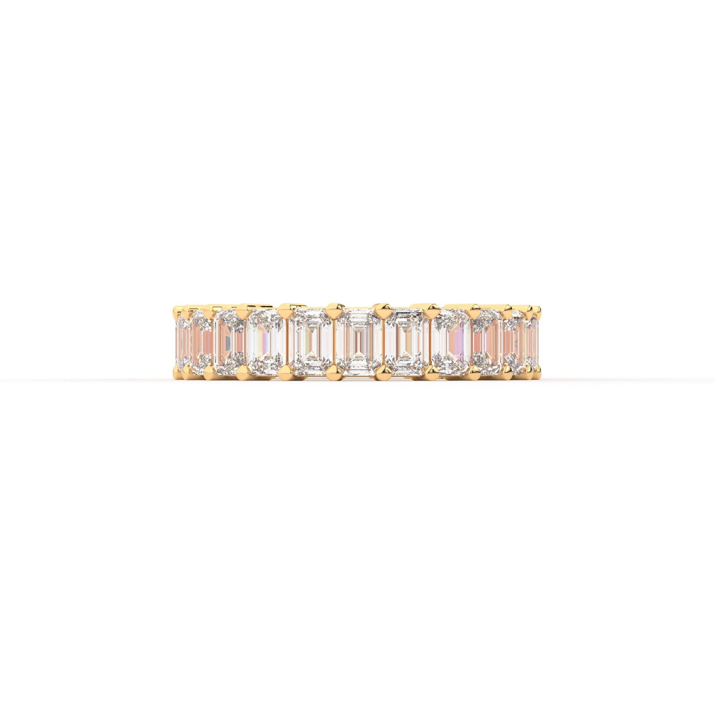 Majestic emerald shape eternity ring, Large, 3.5 ct. (Approx.)