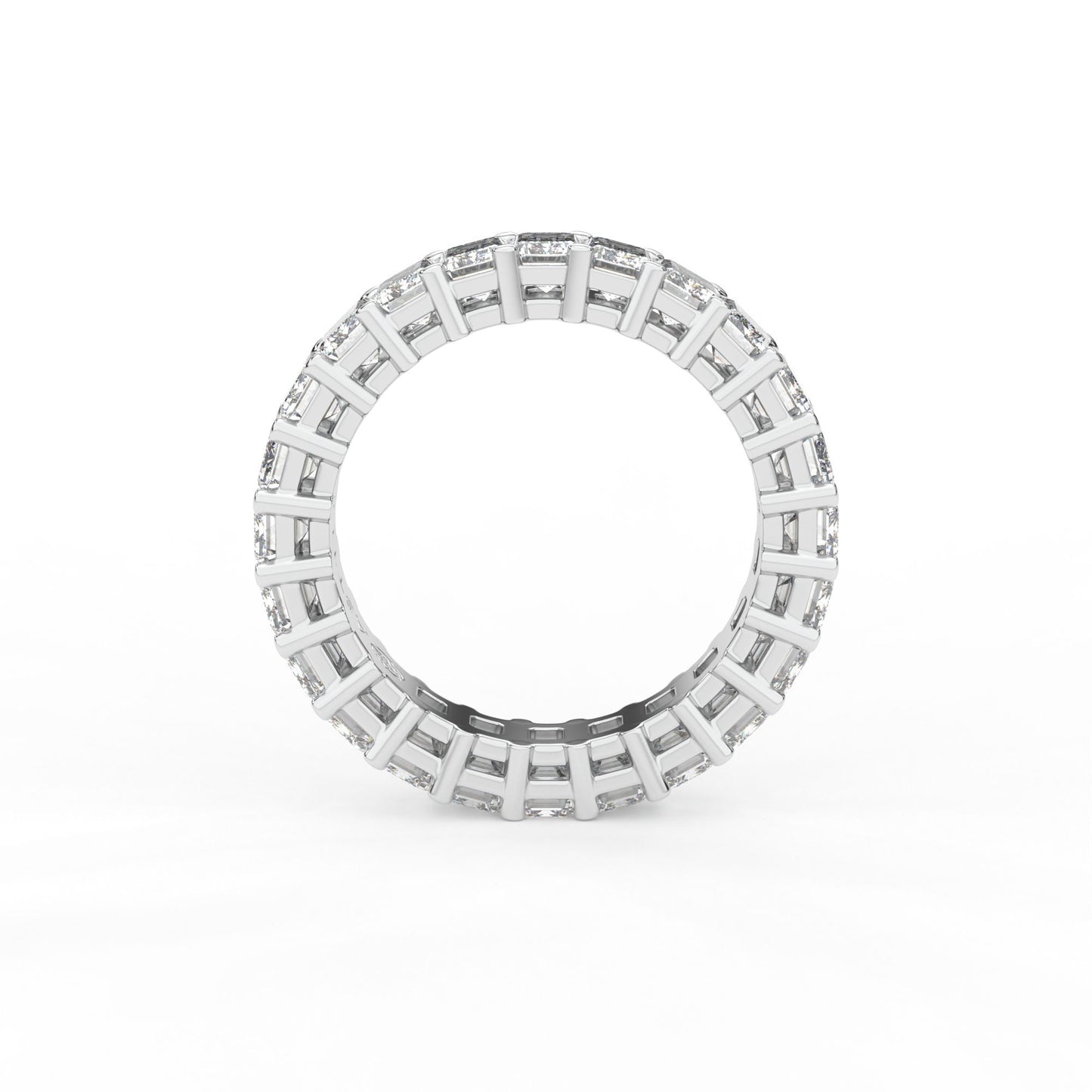 14K white gold, 18K white gold