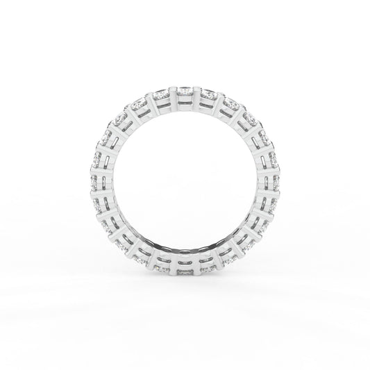 14K white gold, 18K white gold