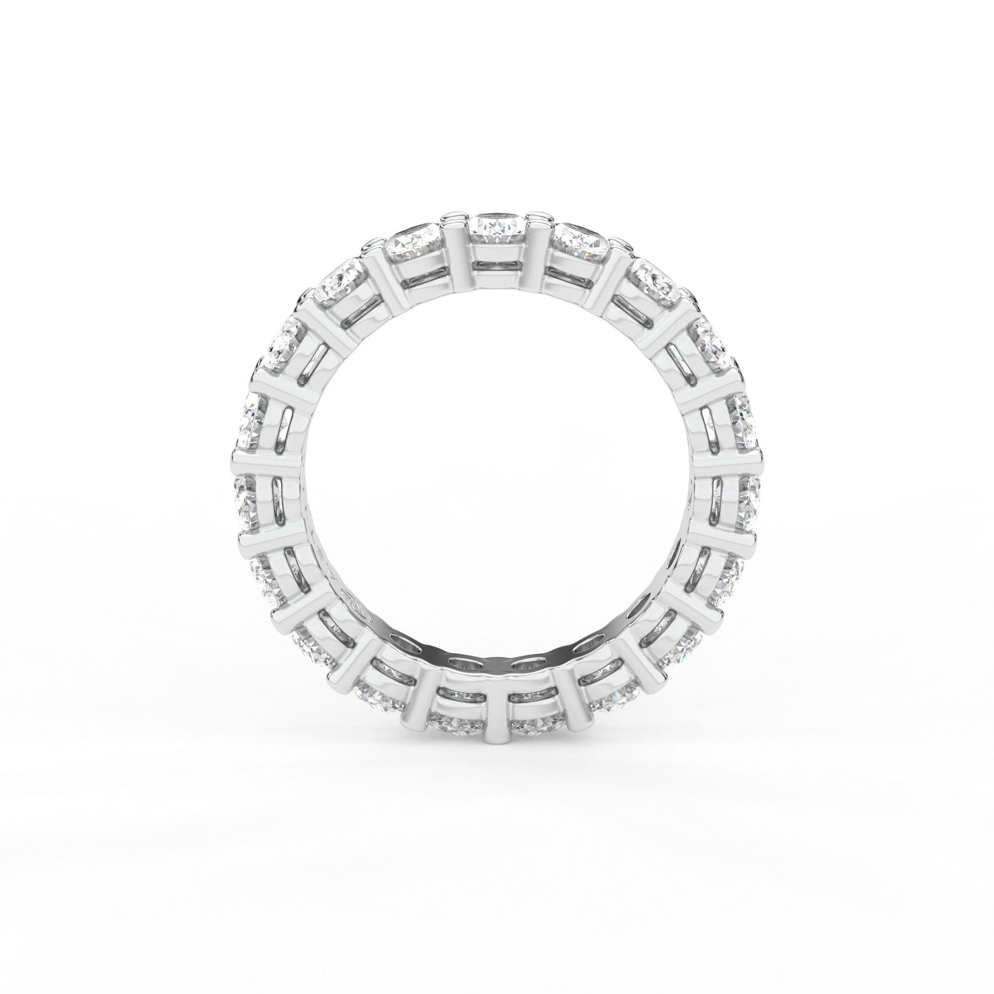 14K white gold, 18K white gold