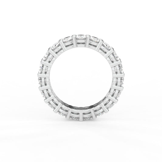 14K white gold, 18K white gold