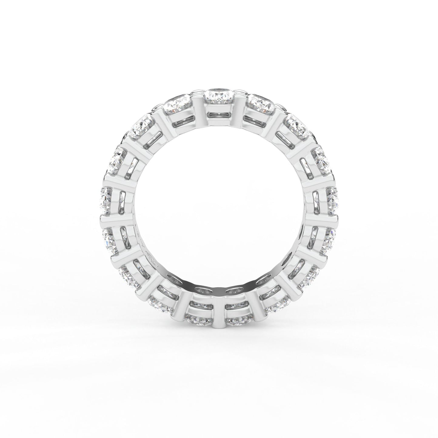 14K white gold, 18K white gold