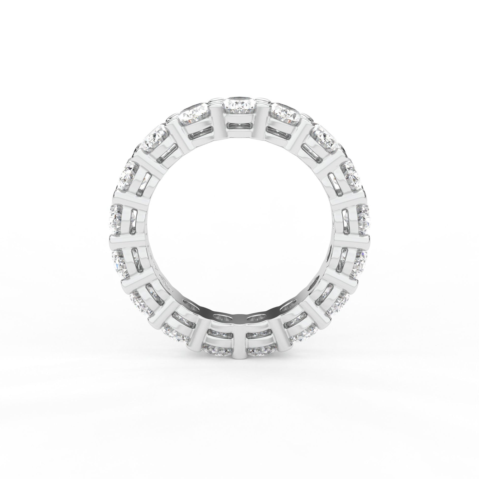 14K white gold, 18K white gold