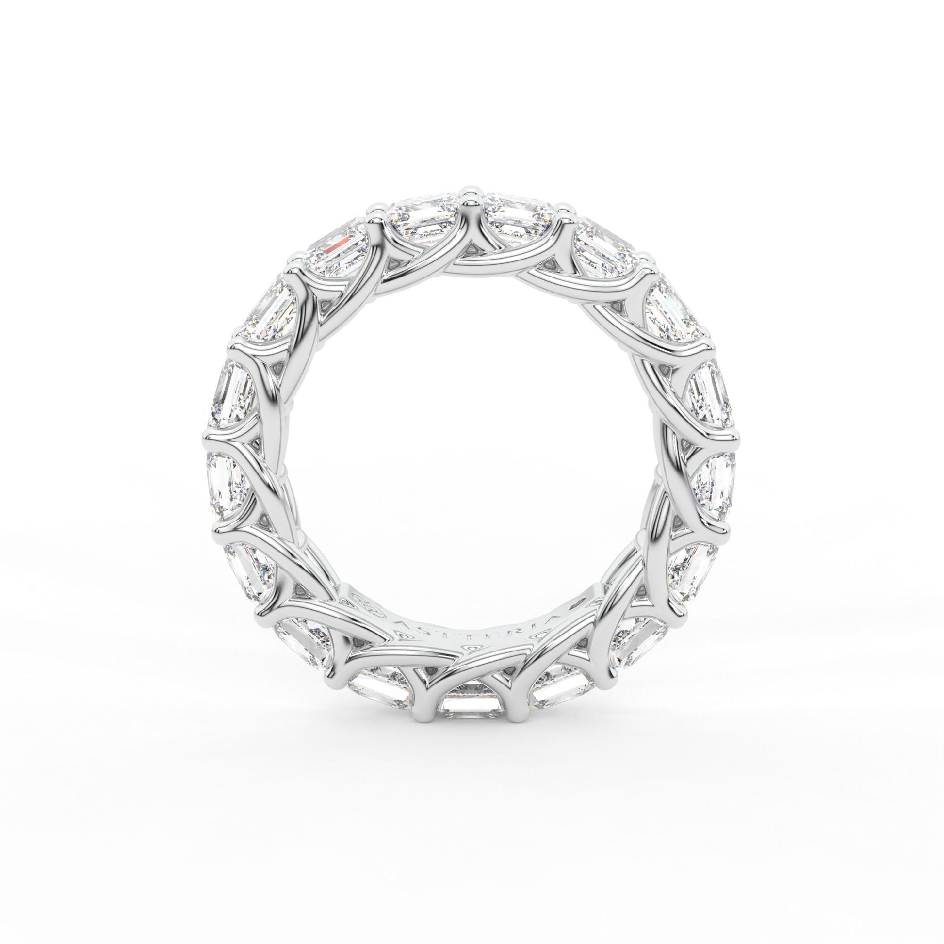 14K white gold, 18K white gold