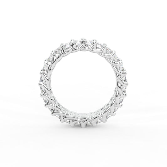 14K white gold, 18K white gold