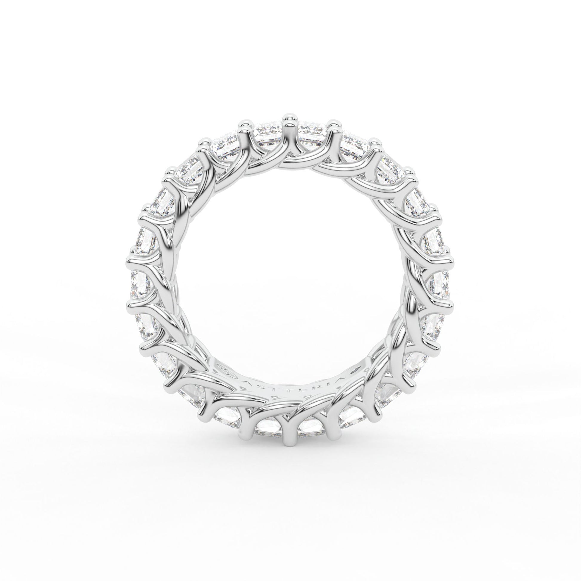 14K white gold, 18K white gold