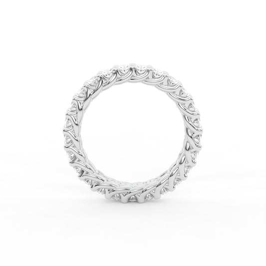 14K white gold, 18K white gold