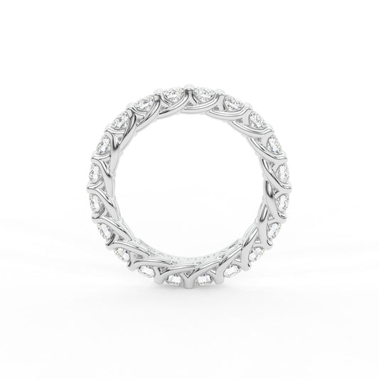 14K white gold, 18K white gold