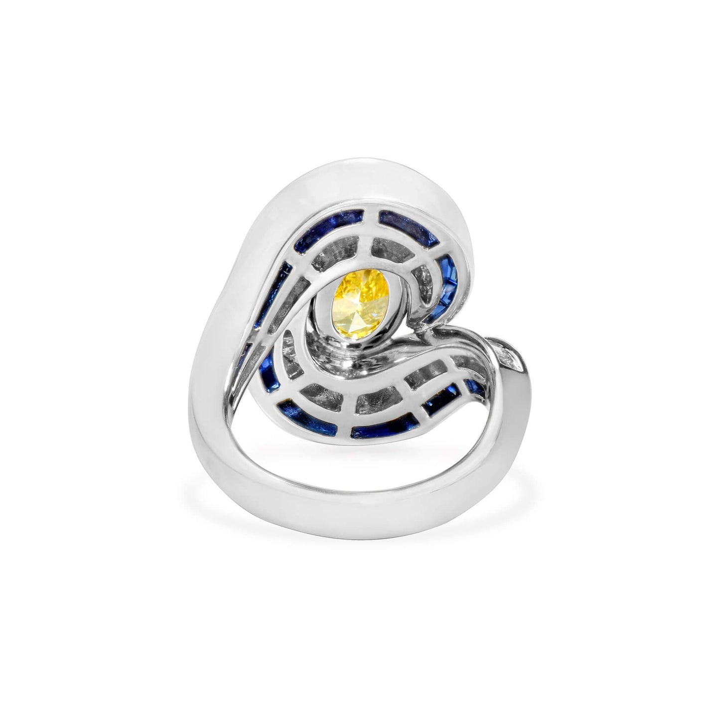 Fancy Light Yellow Diamond Ring, 8.79 Ct. TW, Oval shape, GIA Certified