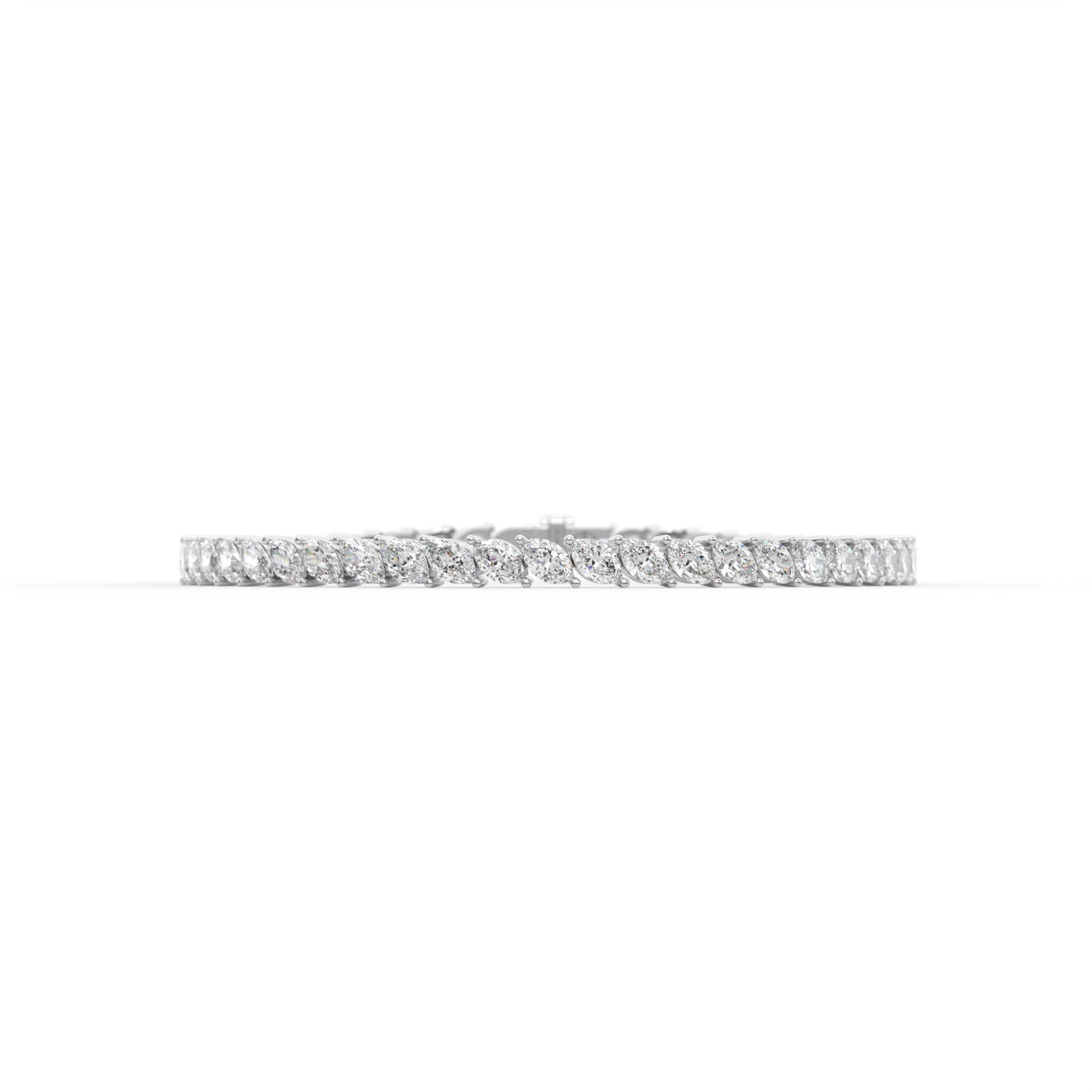 14K white gold, 18K white gold