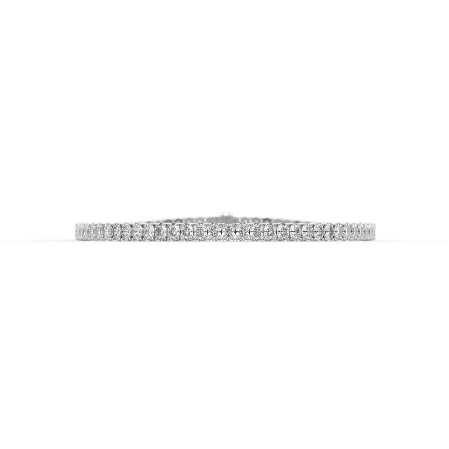 Oval shape diamond tennis bracelet, 7.0 Ct. TW
