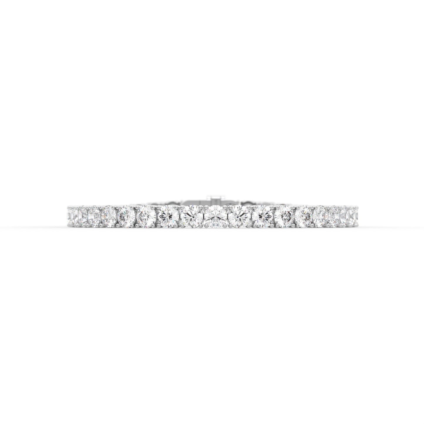 Round shape diamond tennis bracelet, 14.0 Ct. TW