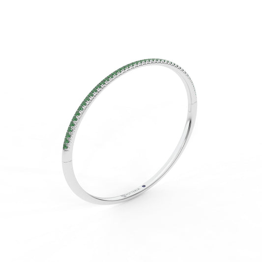 14K white gold, 18K white gold