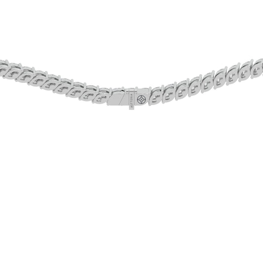 14K white gold, 18K white gold
