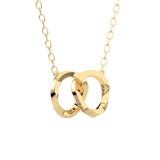 Majestic diamond pendant in yellow gold