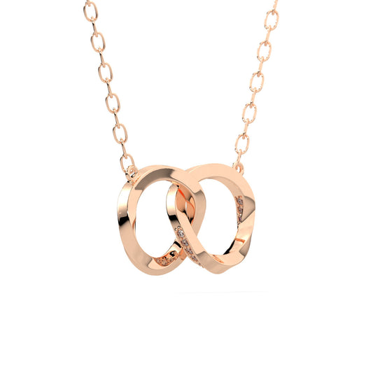 Majestic diamond pendant in rose gold
